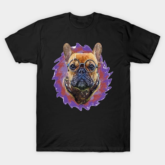 Oil Paint Frenchie Bulldog T-Shirt by Leon Star Shop